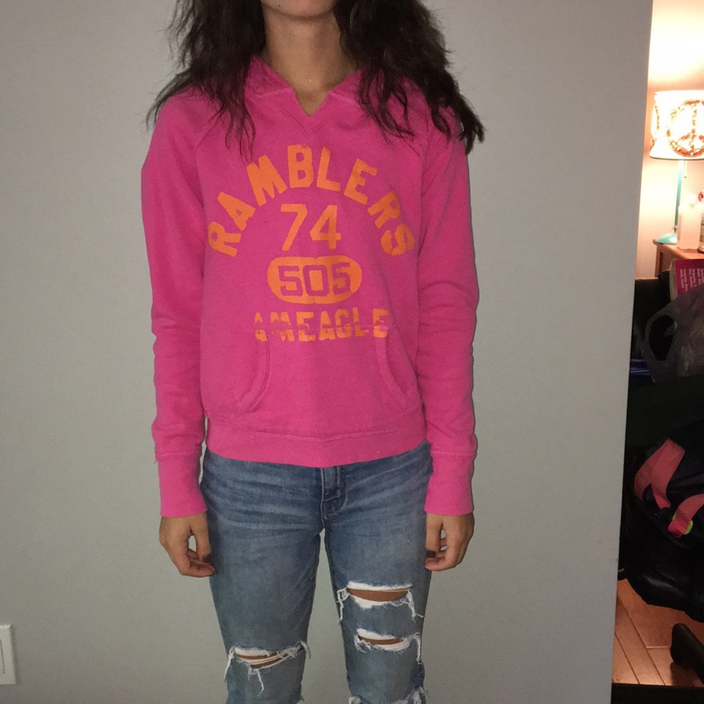 An American Eagle hoodie
